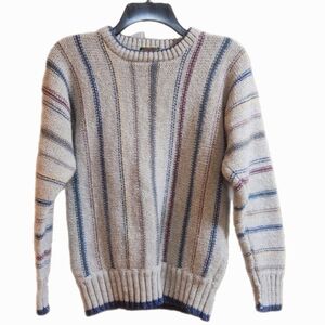 Boston Traders Men's Striped Wool Vintage Sweater